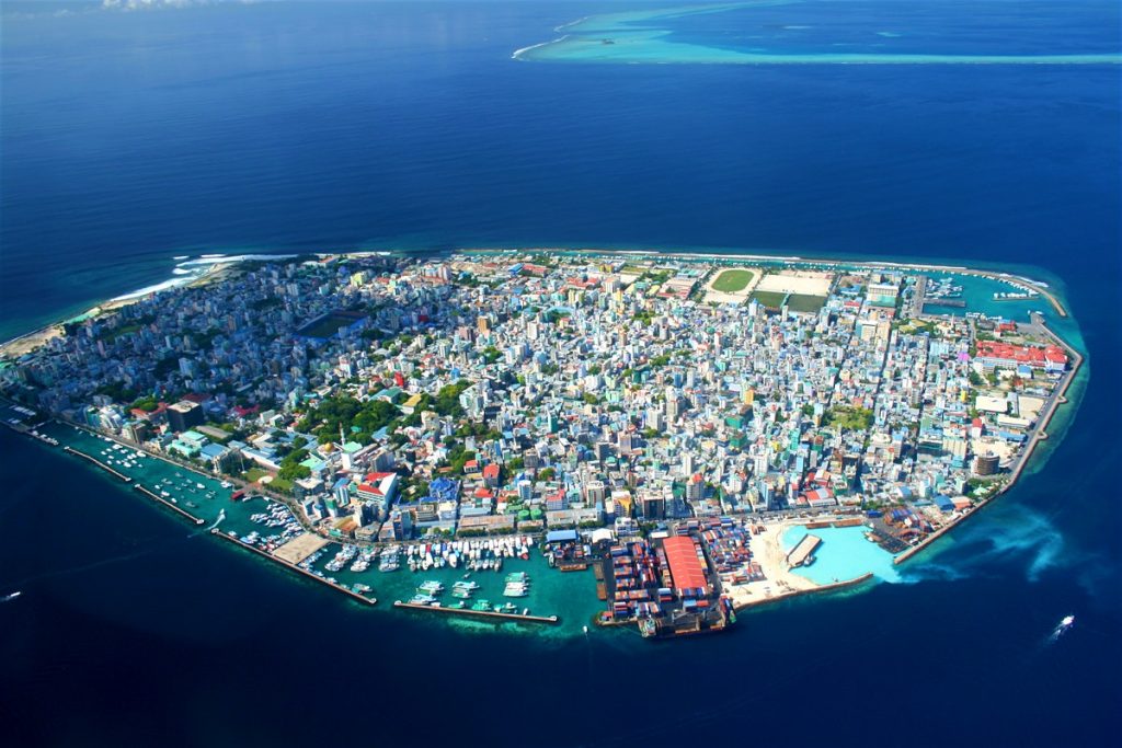 پایتخت مالدیو از بالا