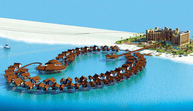 هتل ترنج کیش از نمای بالا