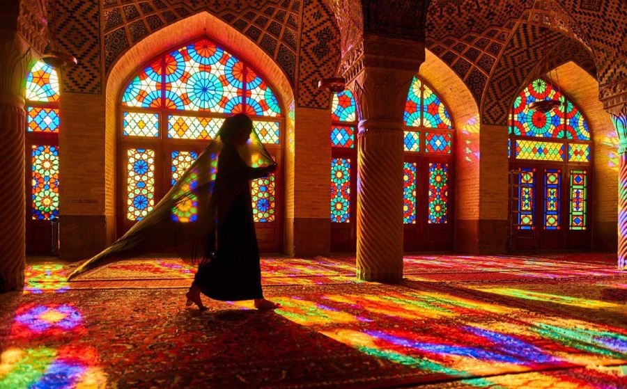 عکاسی در مسجد نصیر الملک شیراز