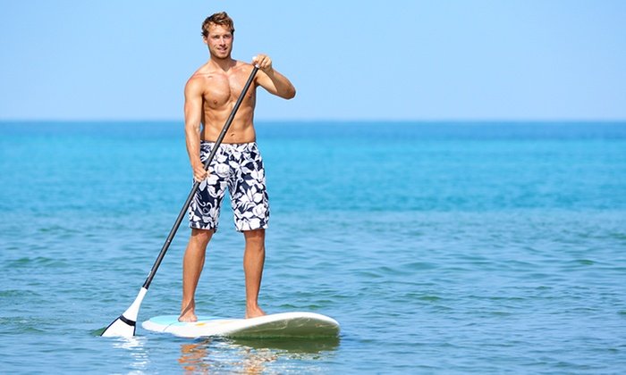 پدلینگ در ساحل سان ست دبی